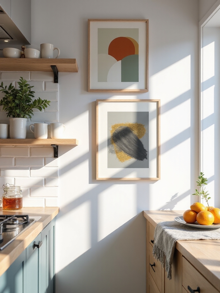 minimalist typography with color bursts