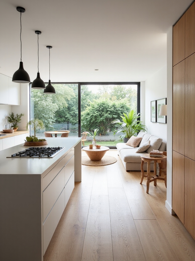 open connected warm living