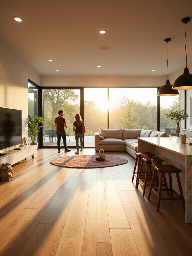 open kitchen fosters easy connection