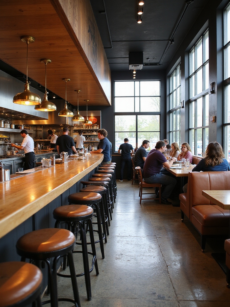 open kitchen seating harmony