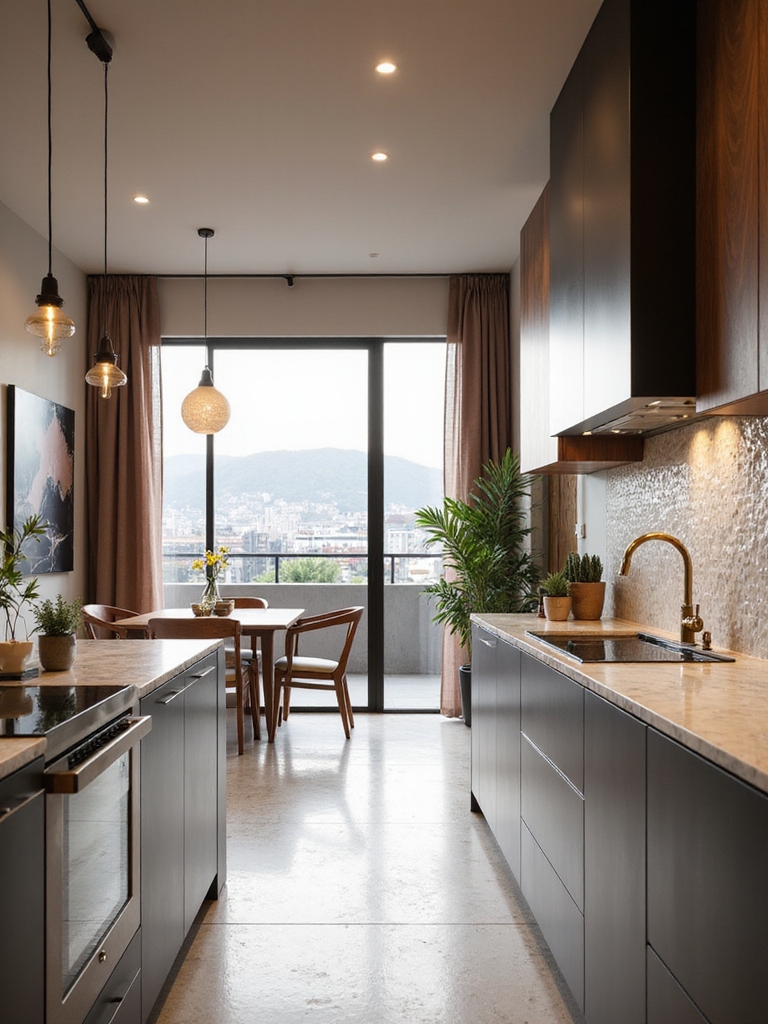 open plan galley island layouts