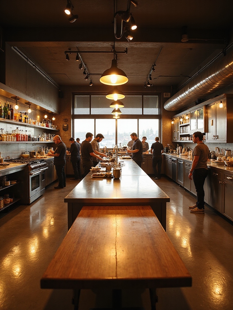 open plan island sightline flow