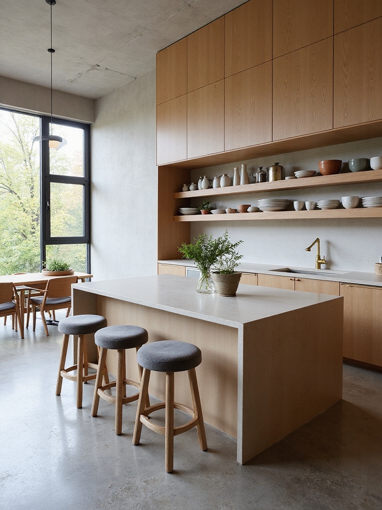 open plan yet partially separated