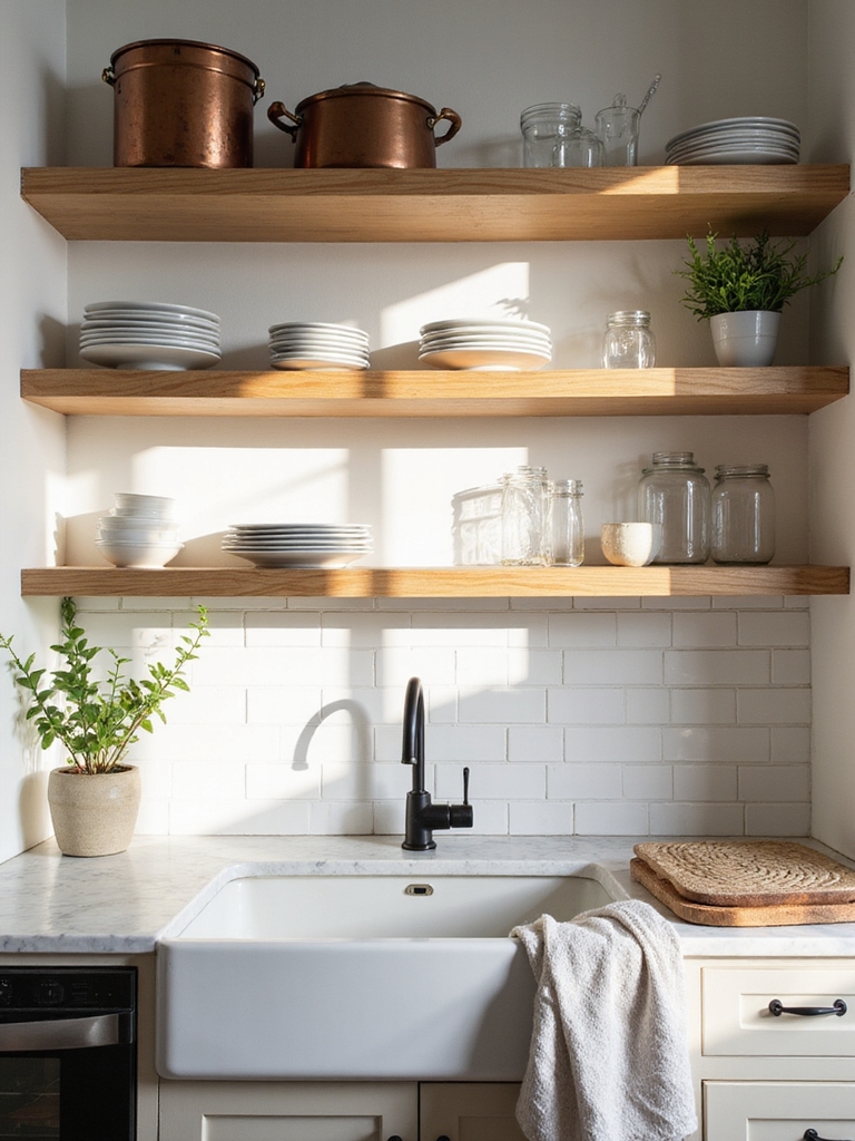 open shelving requires tidy commitment