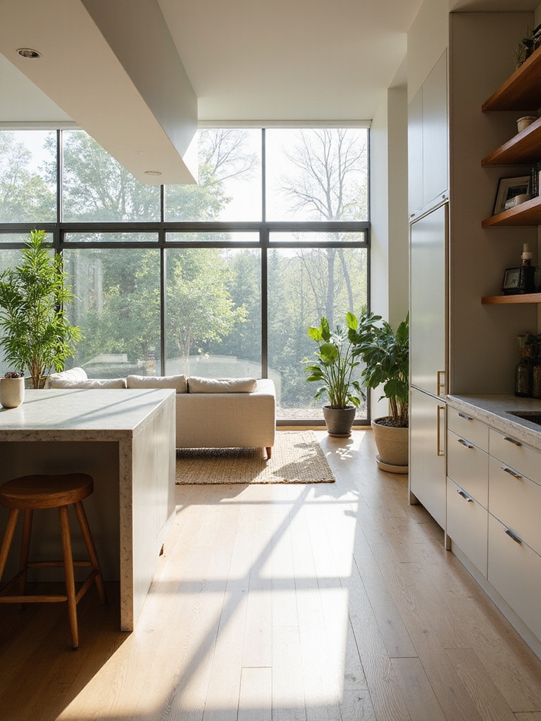 open sightlines natural light