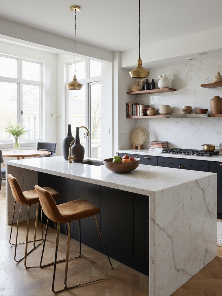 opulent bespoke island centerpiece