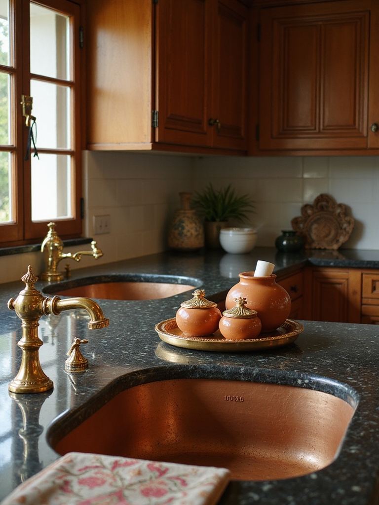 opulent indian kitchen accents