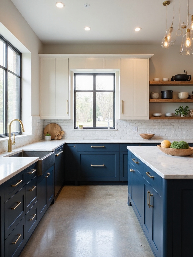 painted uppers stained bases