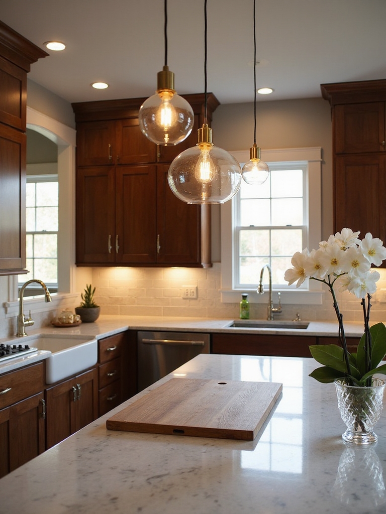 pendant sizes warm dimmers