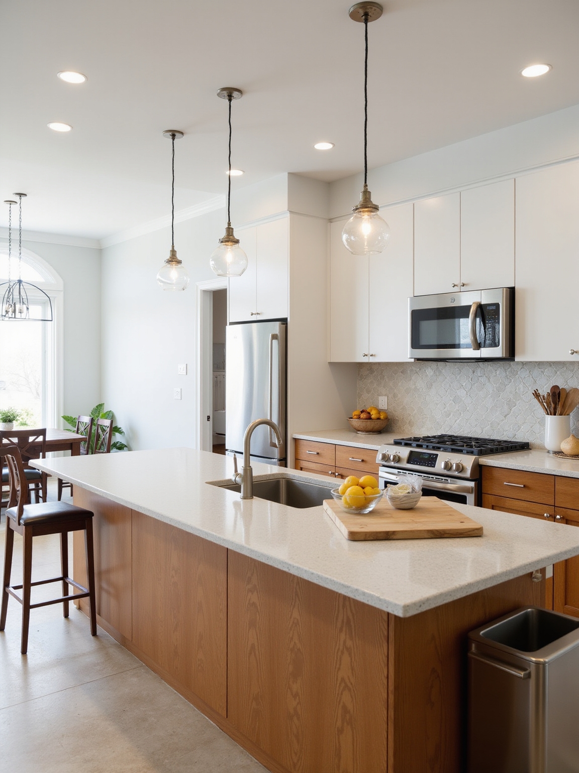 peninsula kitchen improves flow