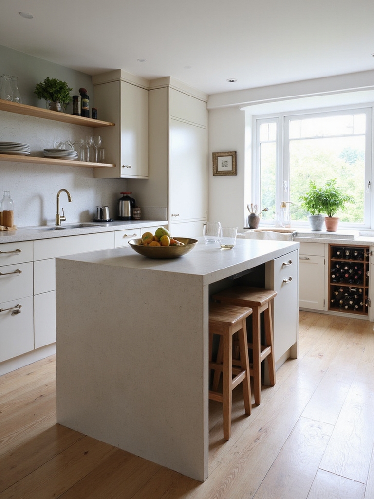 quick access rustic bar storage