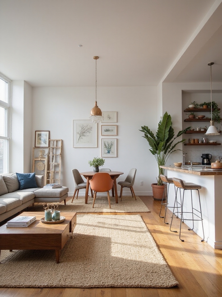 rugs furniture create zones