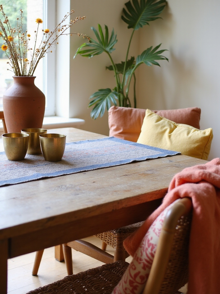 saffron indigo grounded kitchen accents