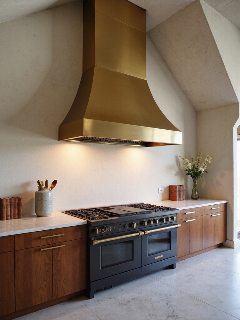 sculptural statement range hood