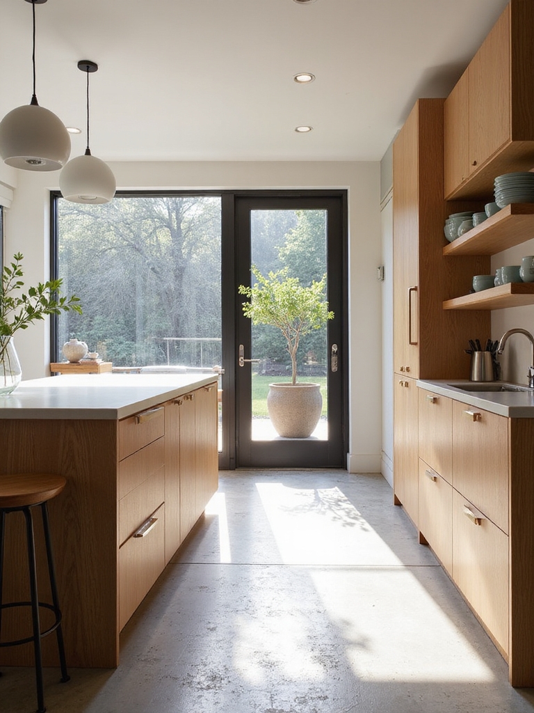 semi open kitchen layout options