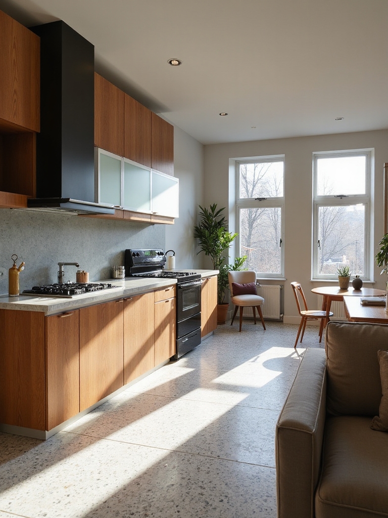 semi open kitchens balance zones