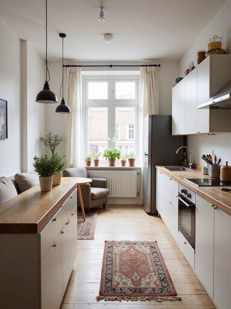 shared kitchen efficient worktriangle