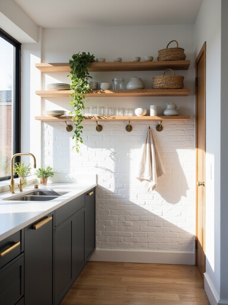 shelves placed near workzones