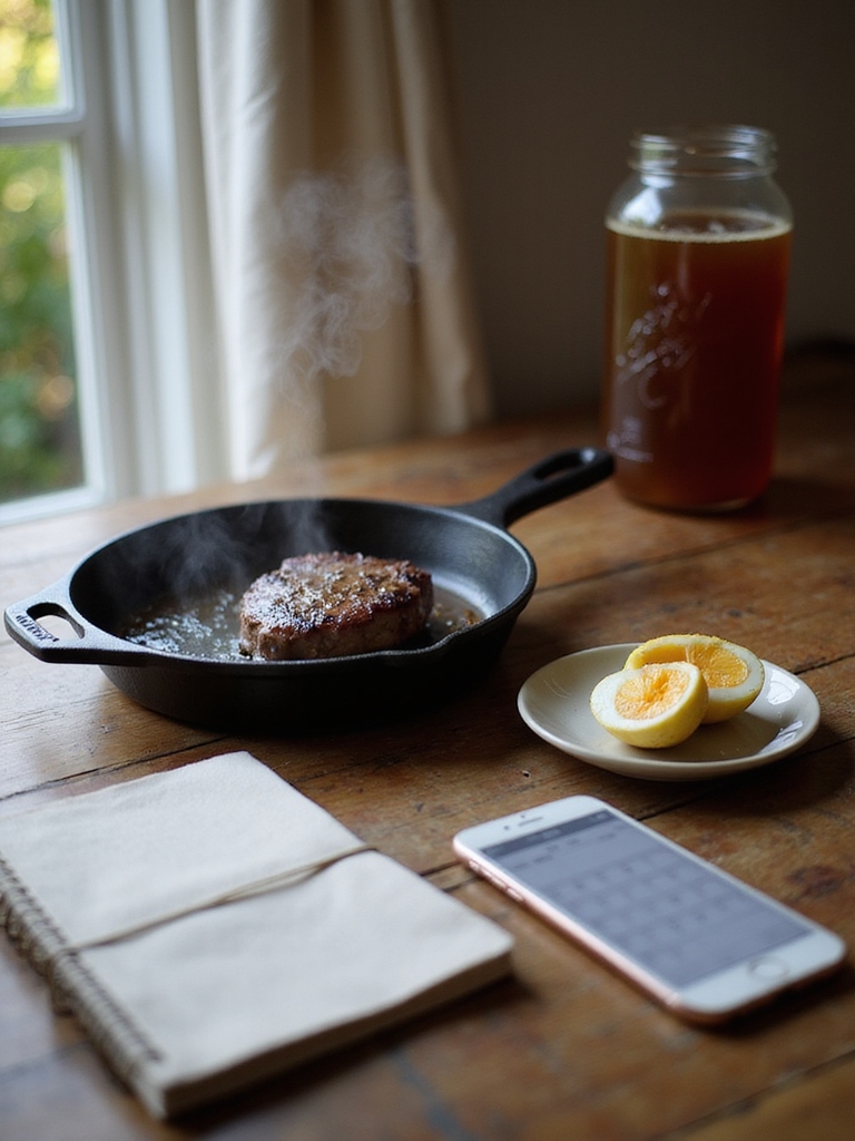 simple portable monitored meat based
