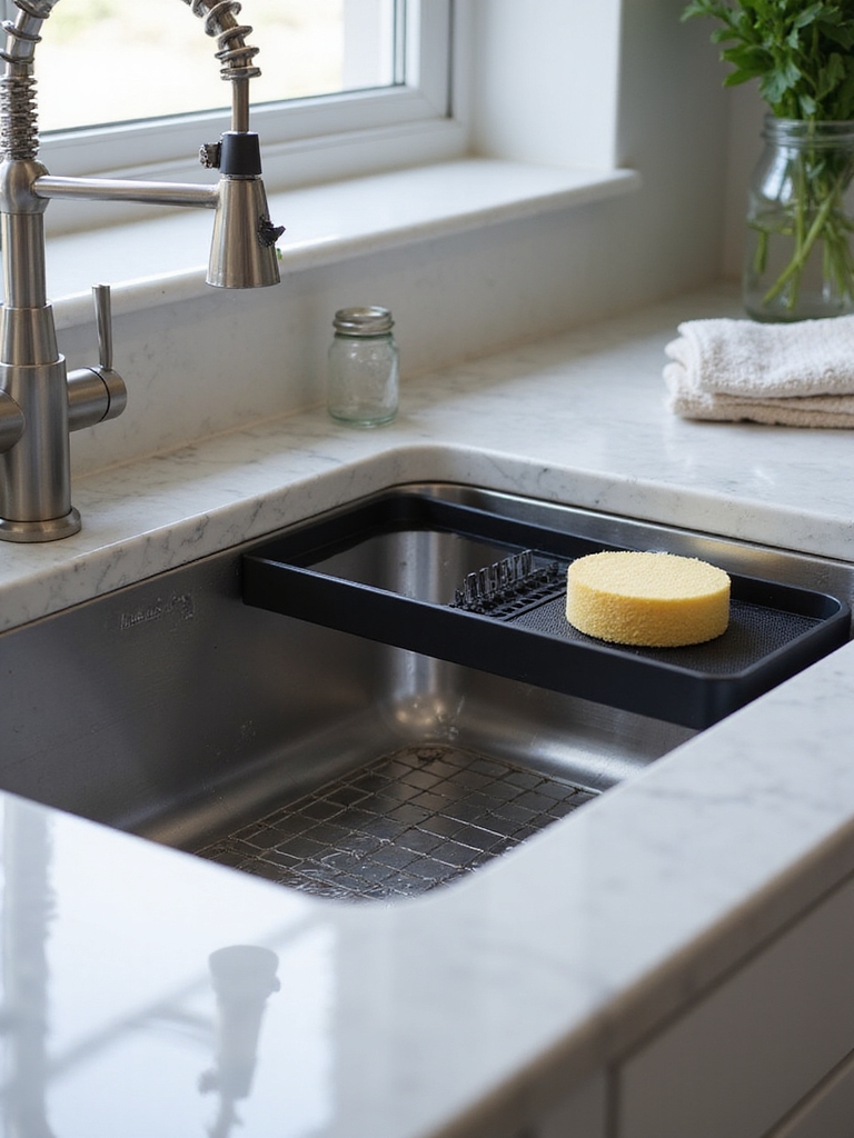 slim hidden sink storage
