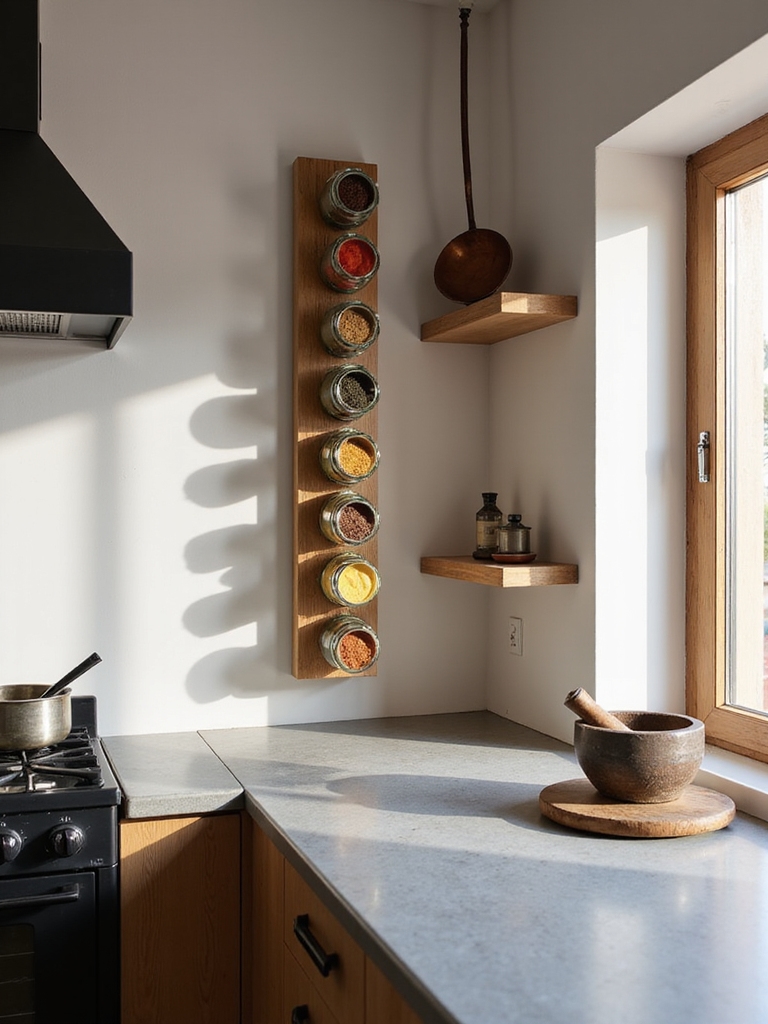 slim vertical spice storage