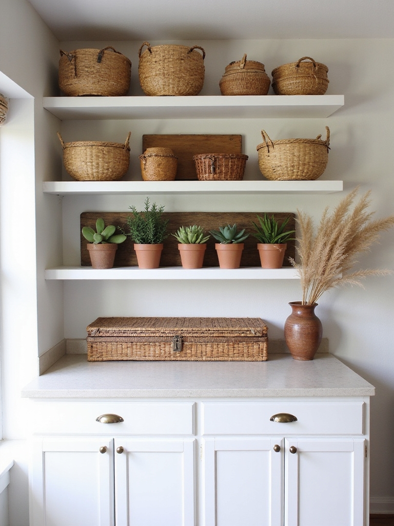 smart above cabinet storage decor