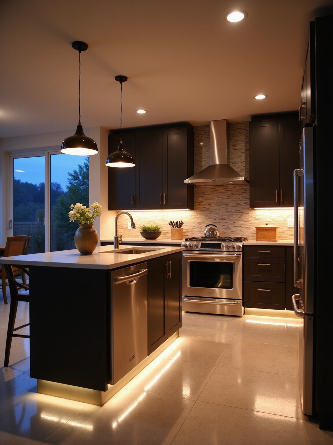 soft dimmable warm ambient lighting