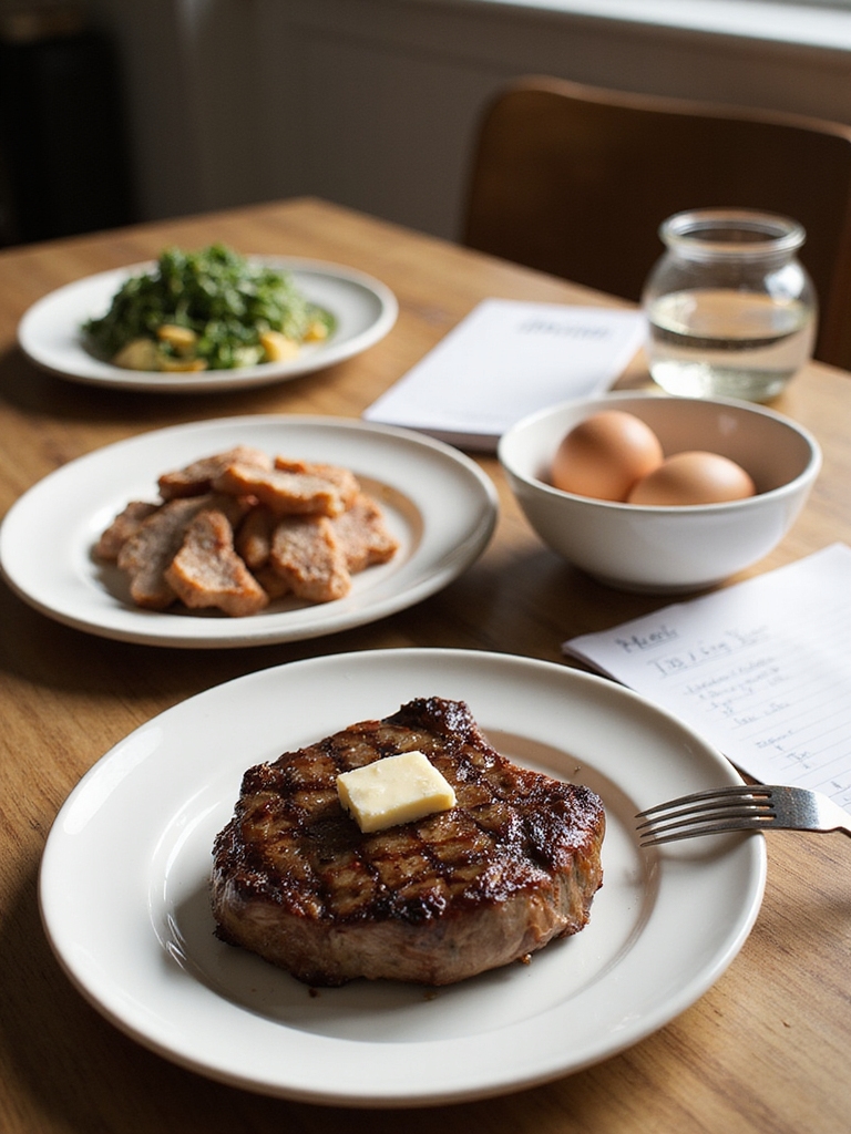 steak eggs organs rotation