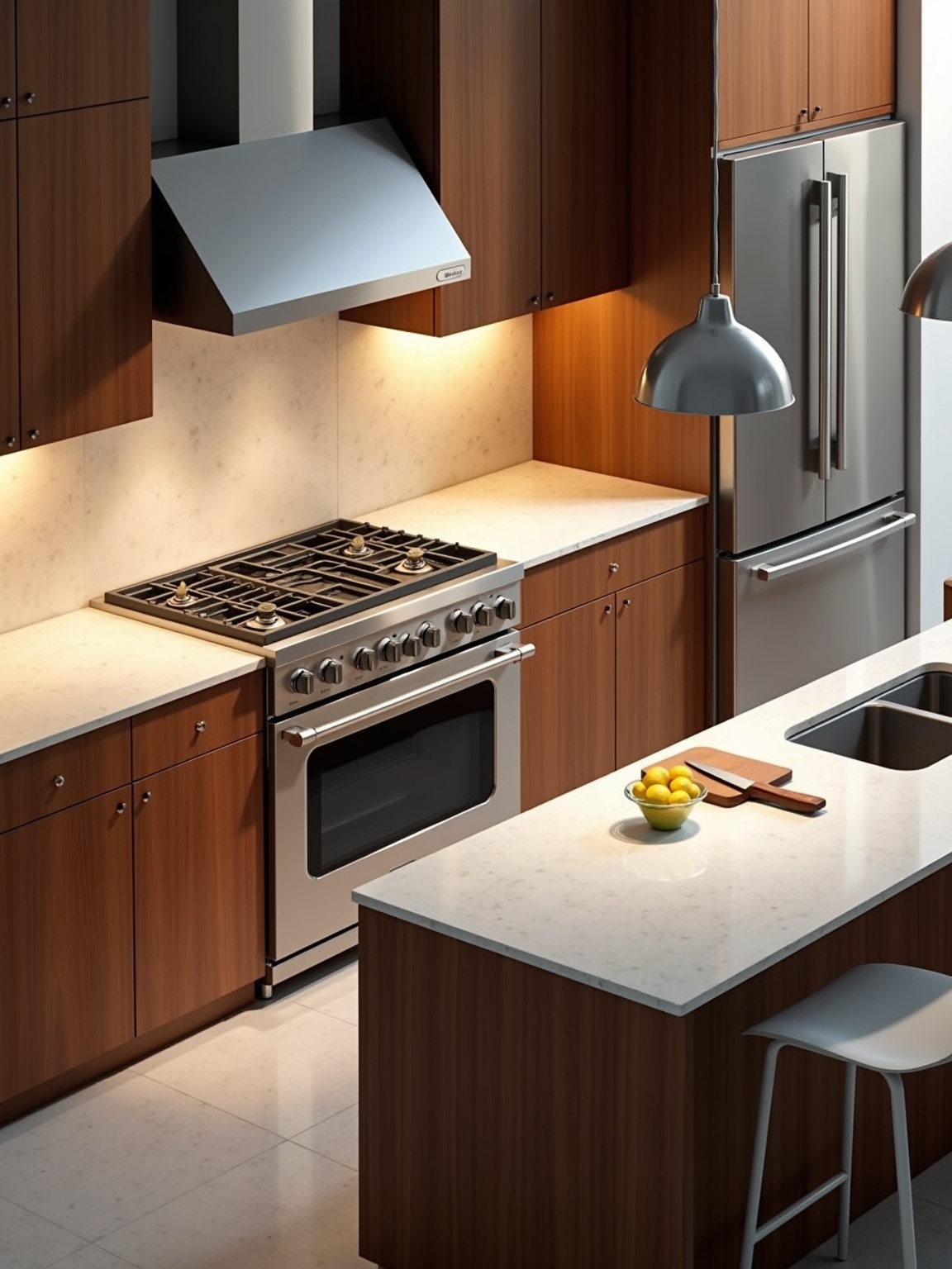 stove sink refrigerator workflow triangle