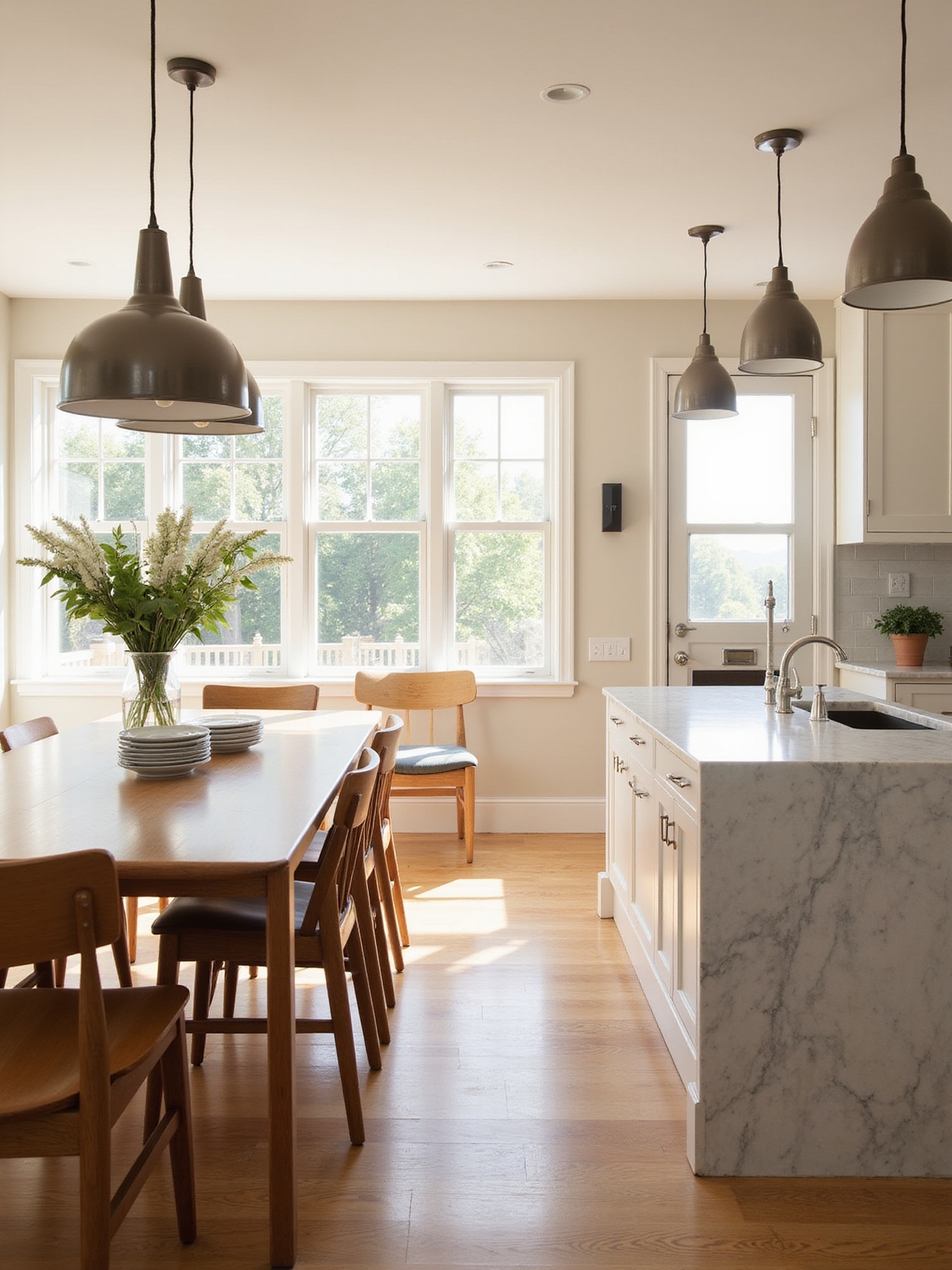 table parallel to counter