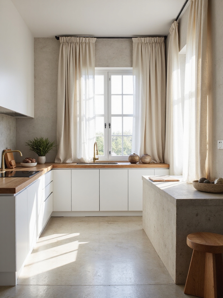 tactile earthy layered kitchen textures