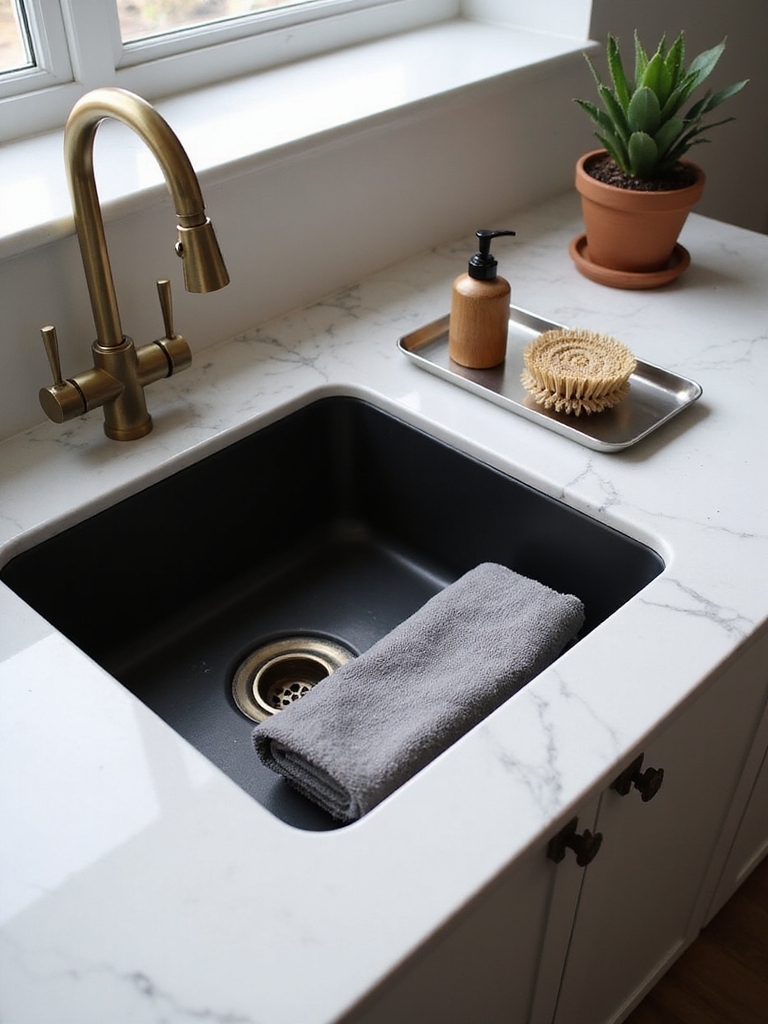 tidy functional sink prep routine