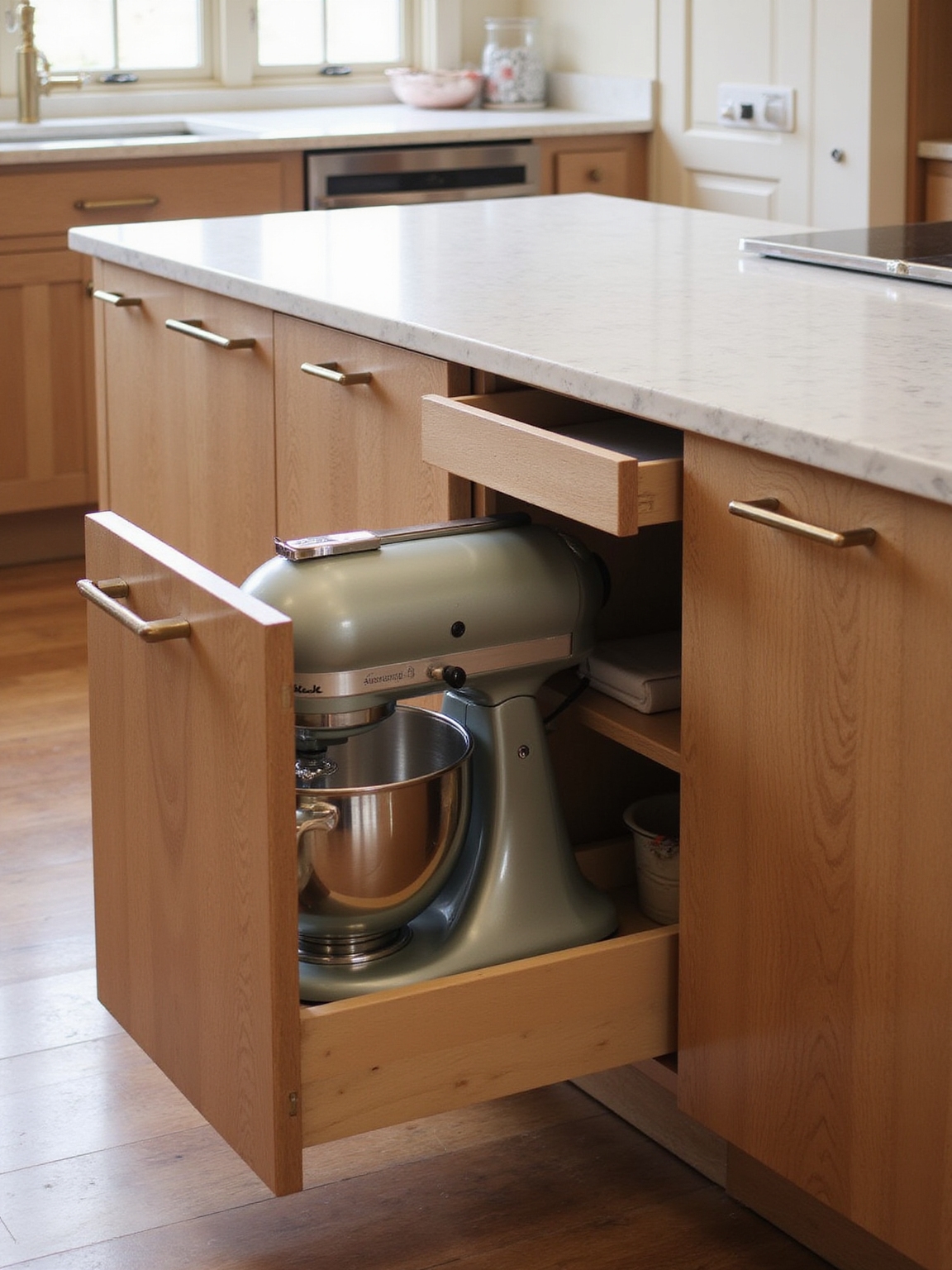 tuck away bulky appliances