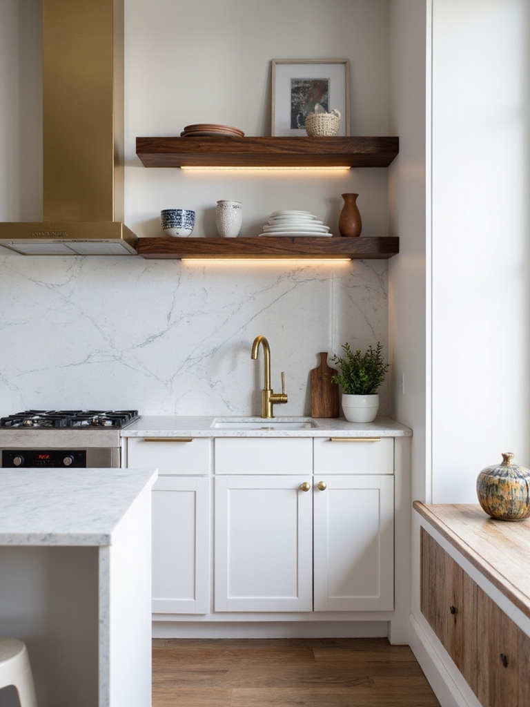 warm brass layered lighting textures