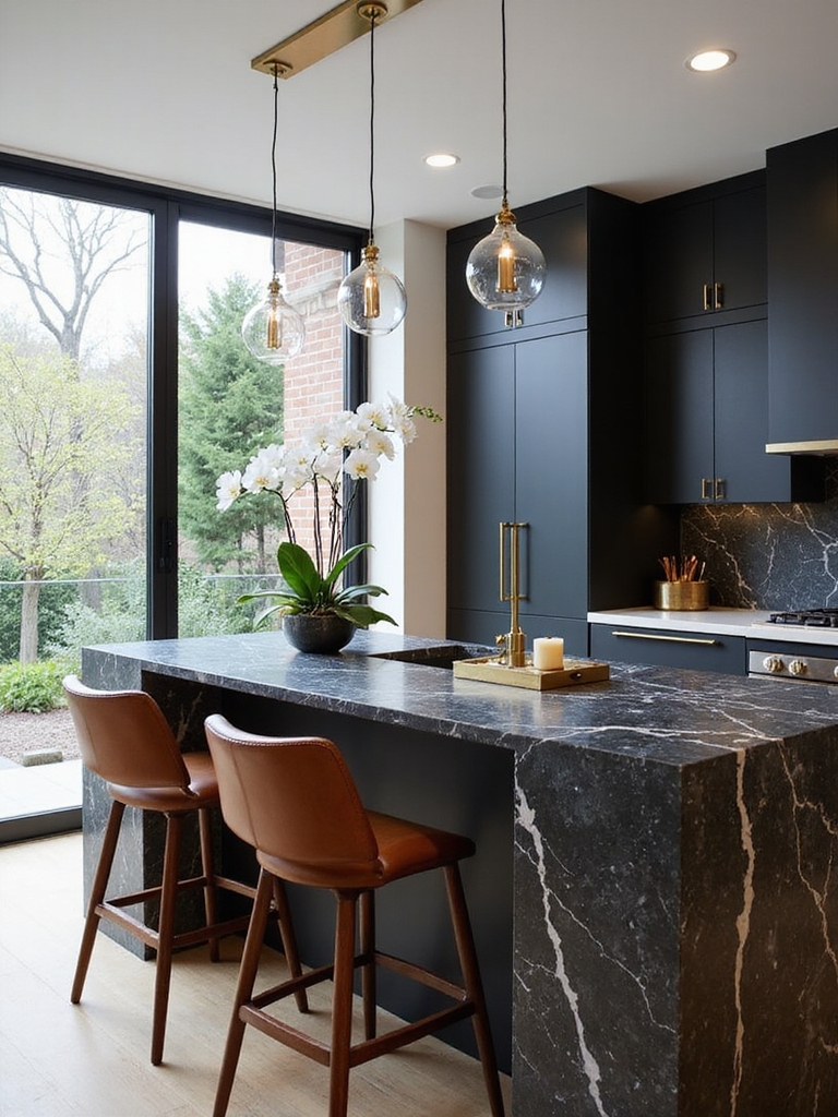 warm curated luxury kitchen
