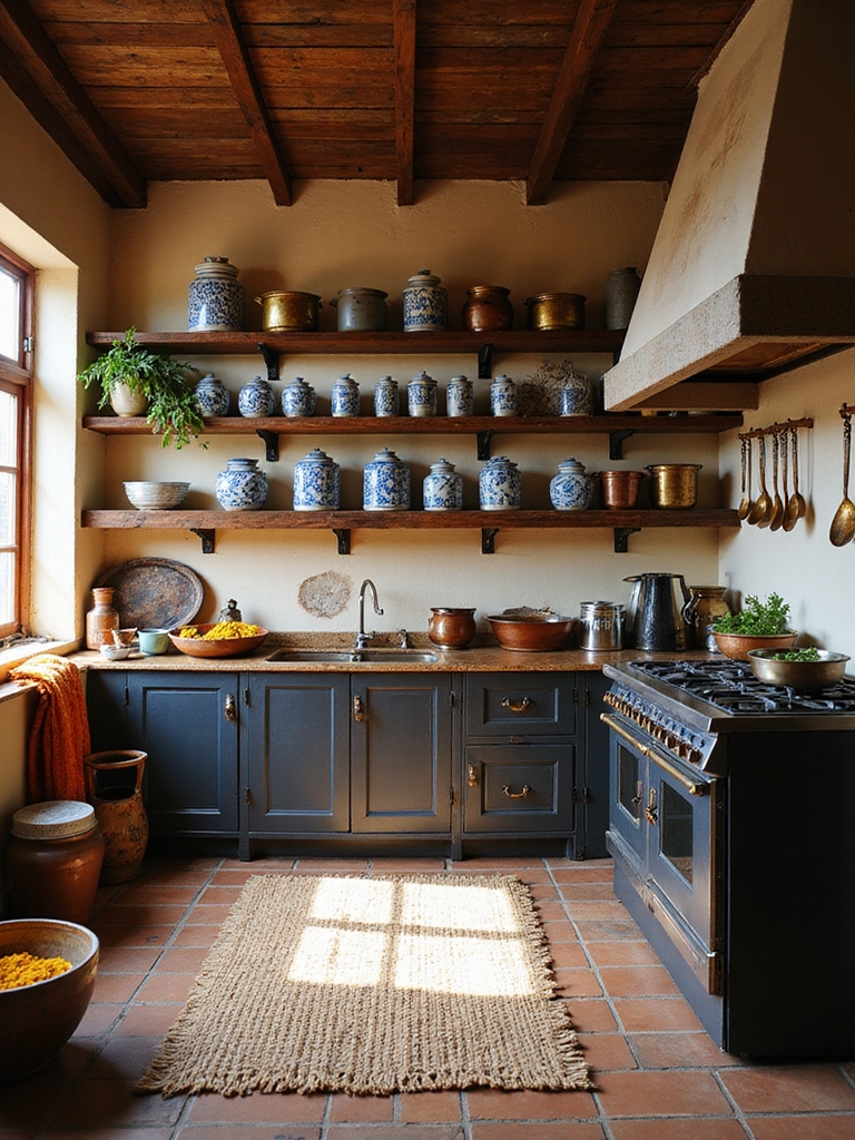 warm functional indian kitchen