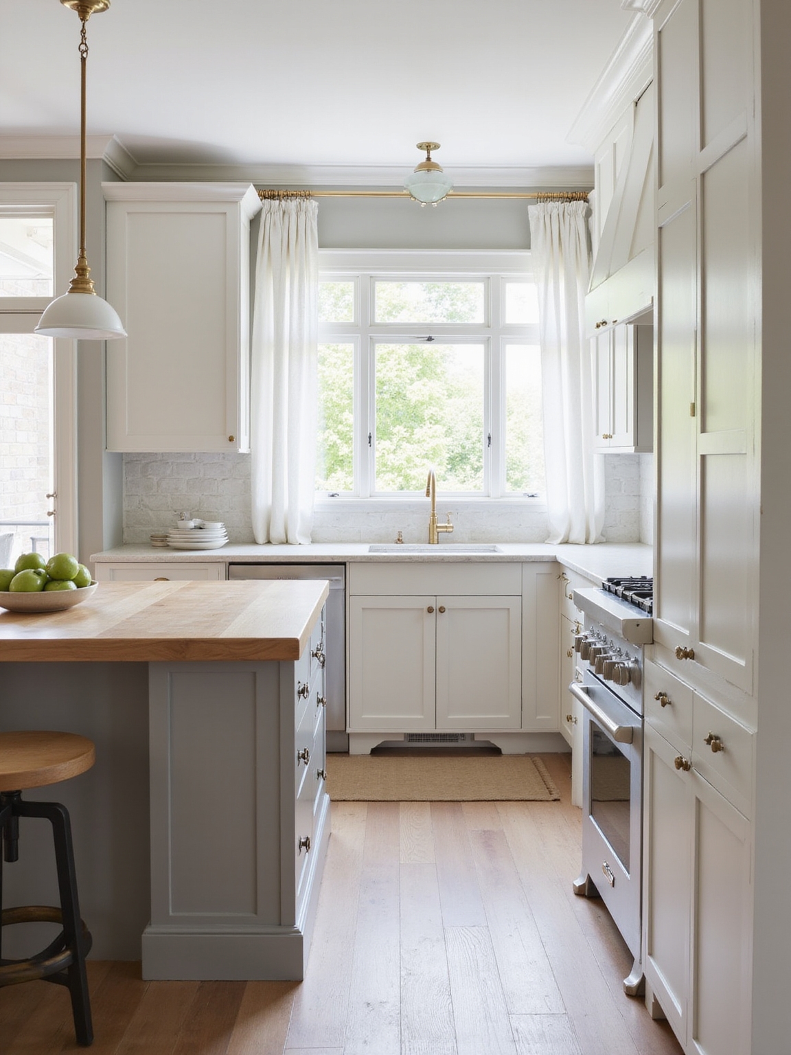 warm timeless neutral kitchen