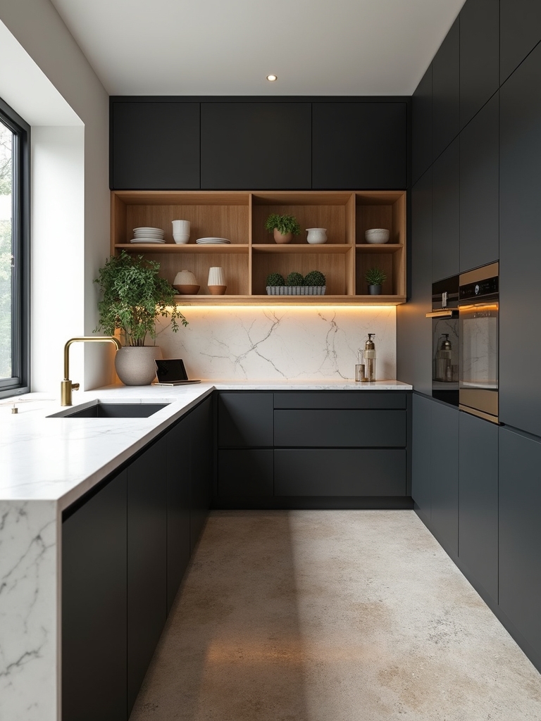 warm woods matte metals