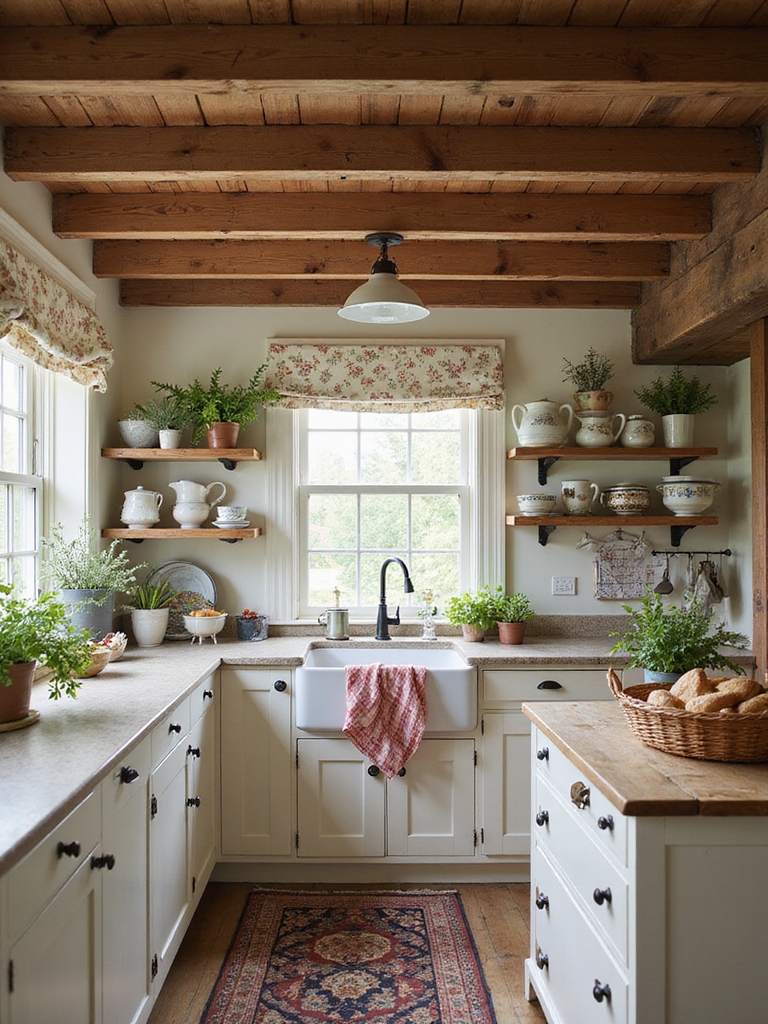 welcoming timeless country kitchen