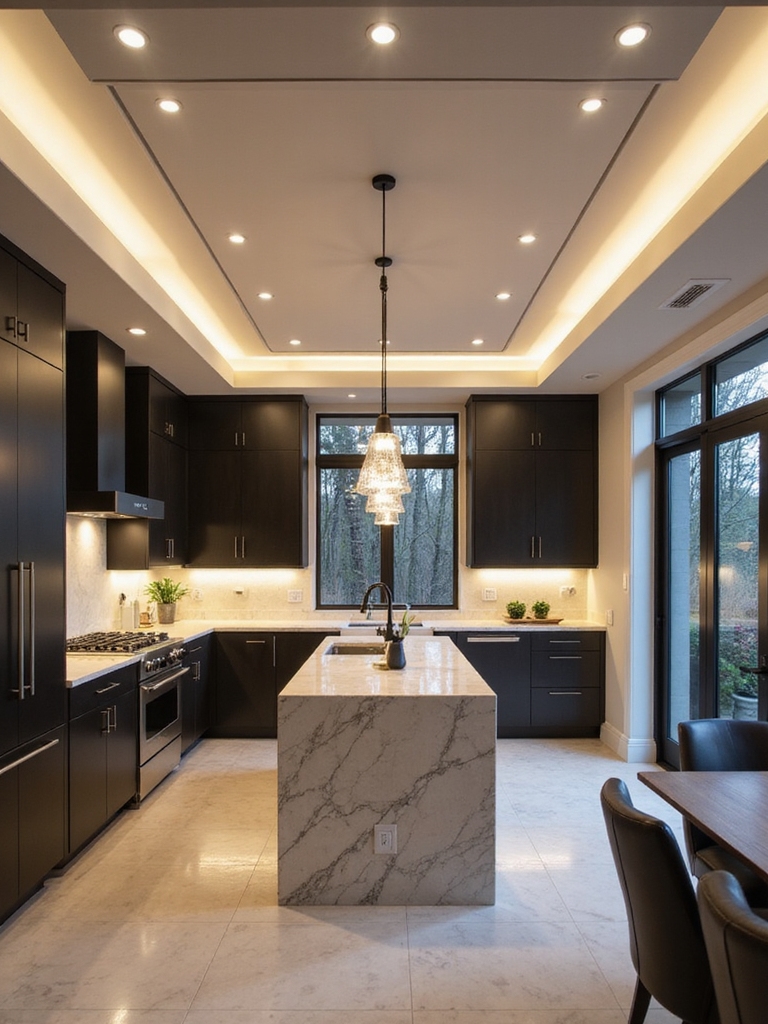 work triangle island dining