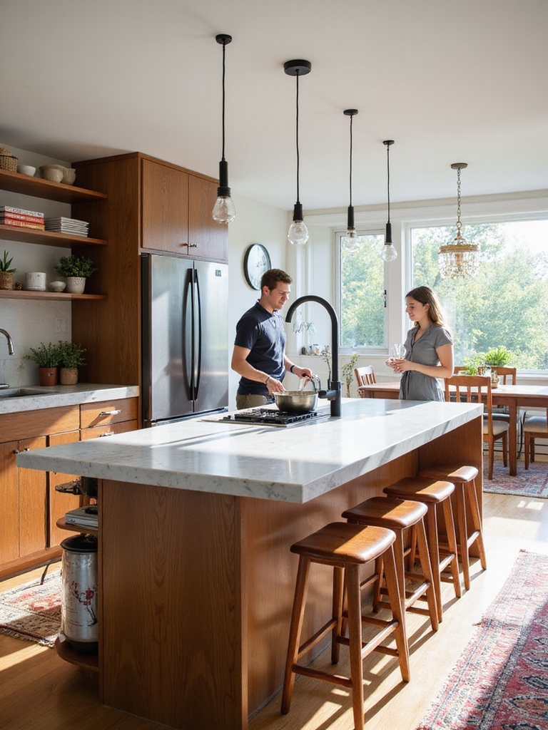 work triangle with conversation zones