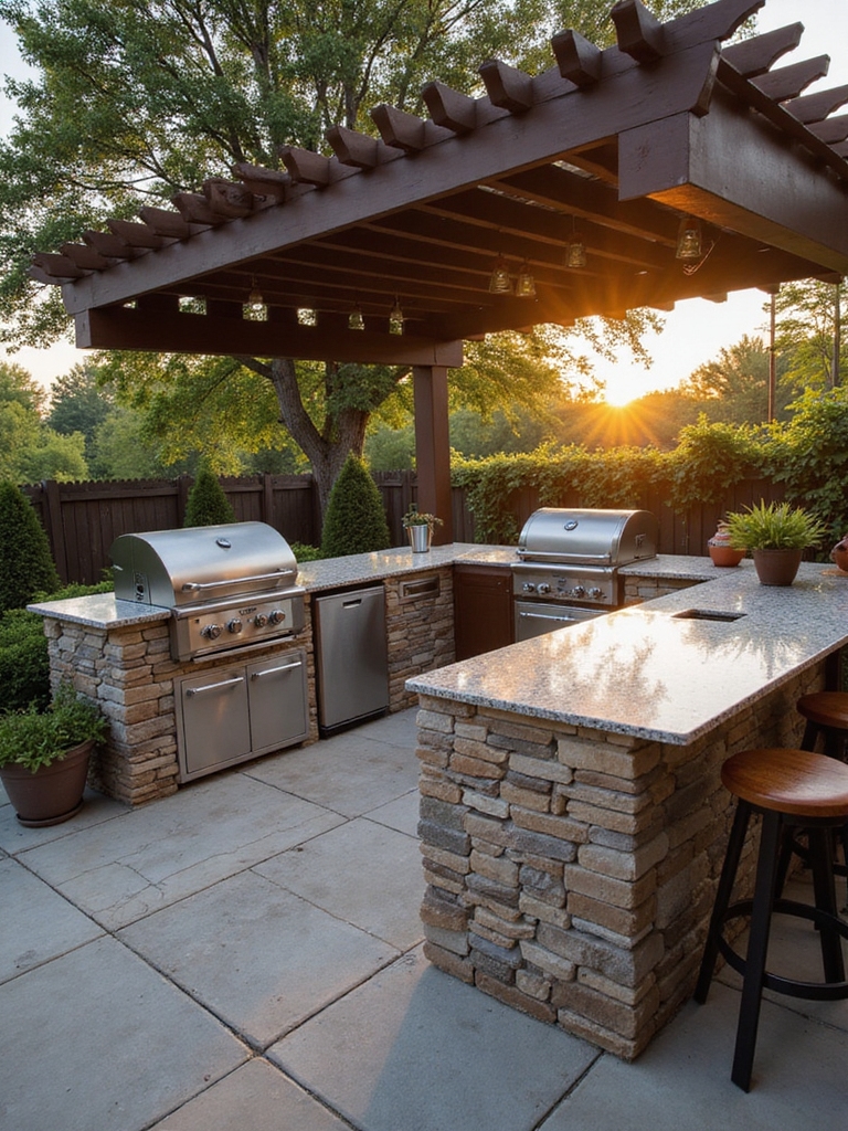 year round weatherproof outdoor kitchen