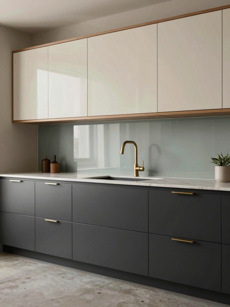 balanced contrast in kitchens