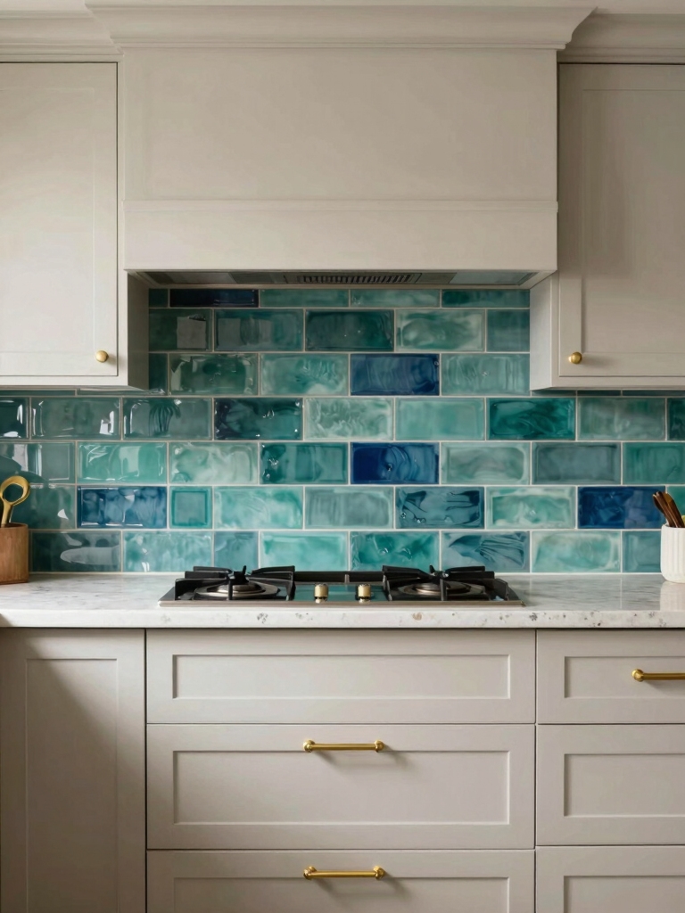 bold colors energize kitchens
