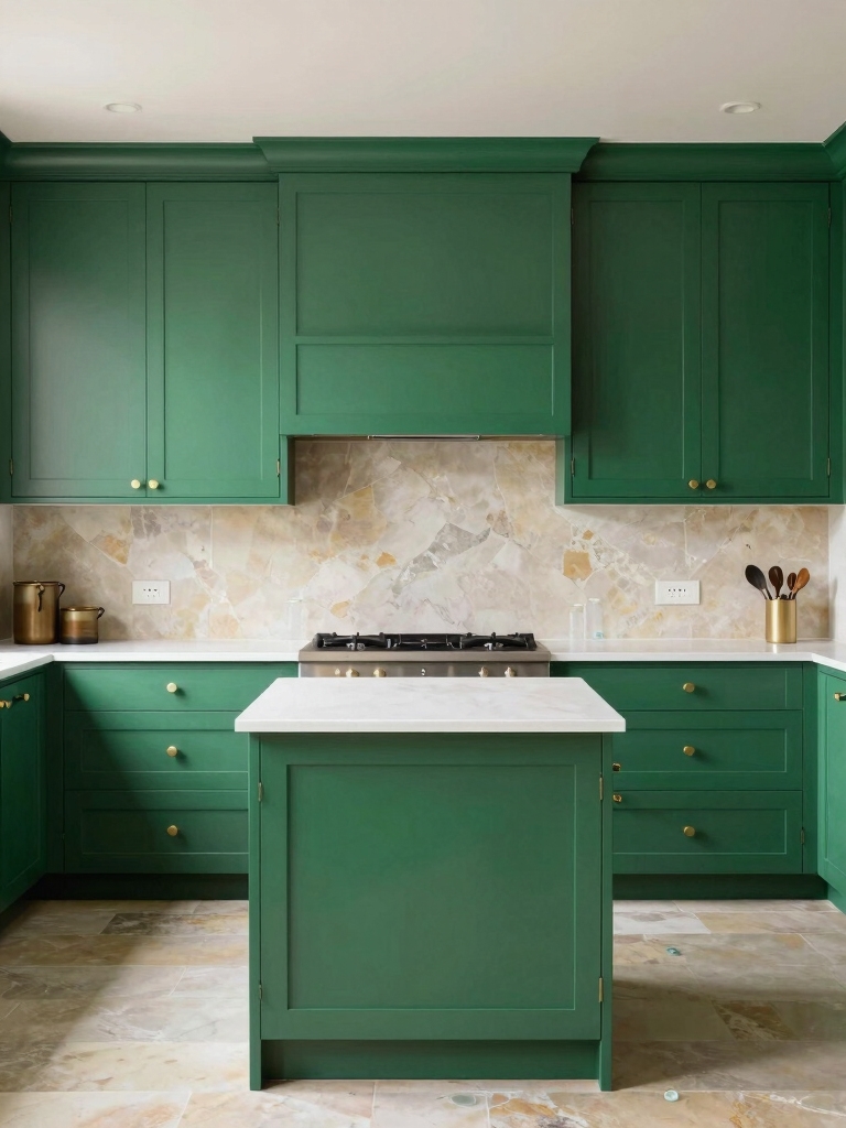 bold emerald moss contrast