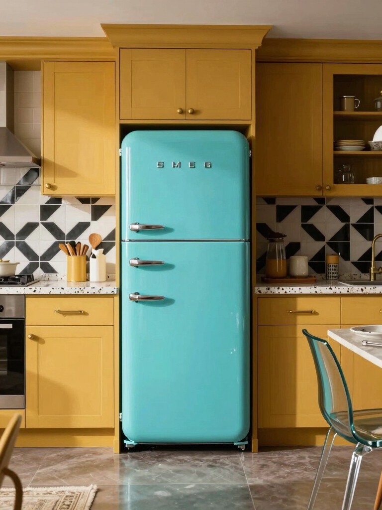 bold retro kitchen vibes