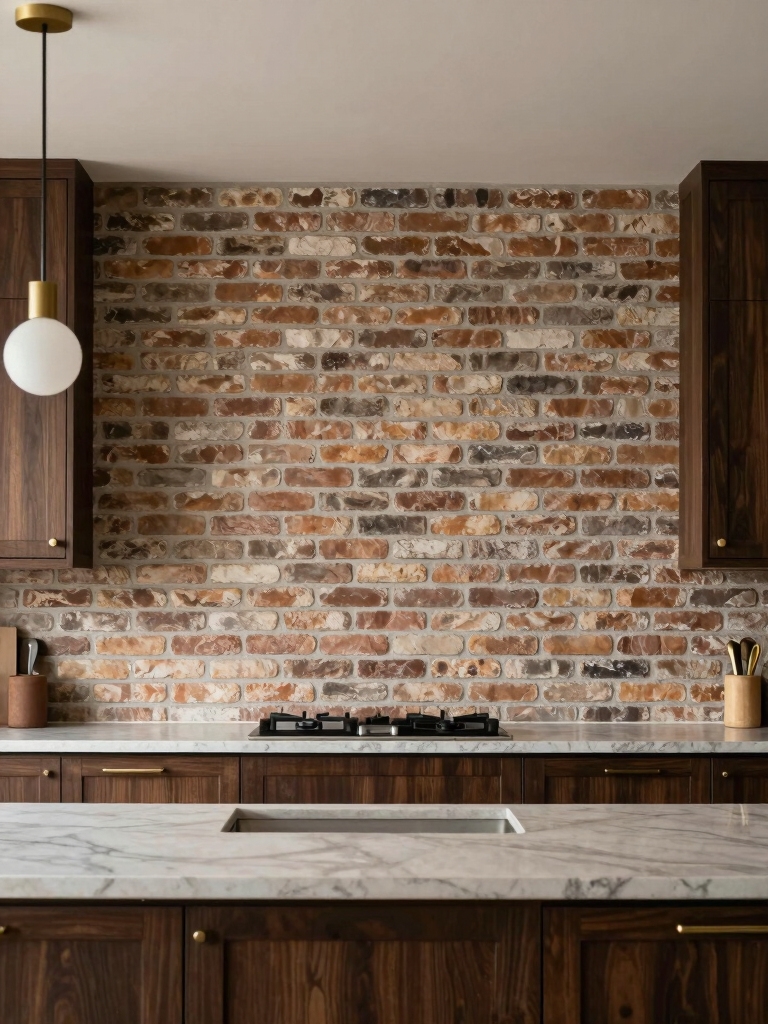 bold textured kitchen warmth
