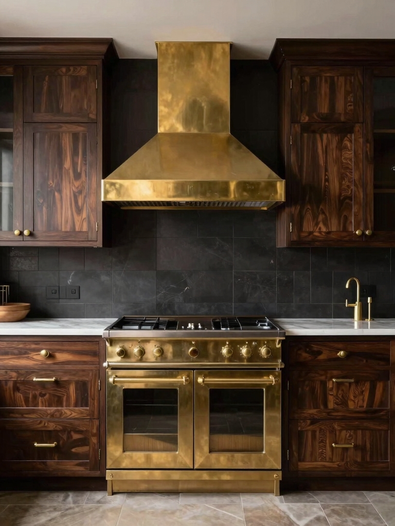 brass accents elevate sophistication