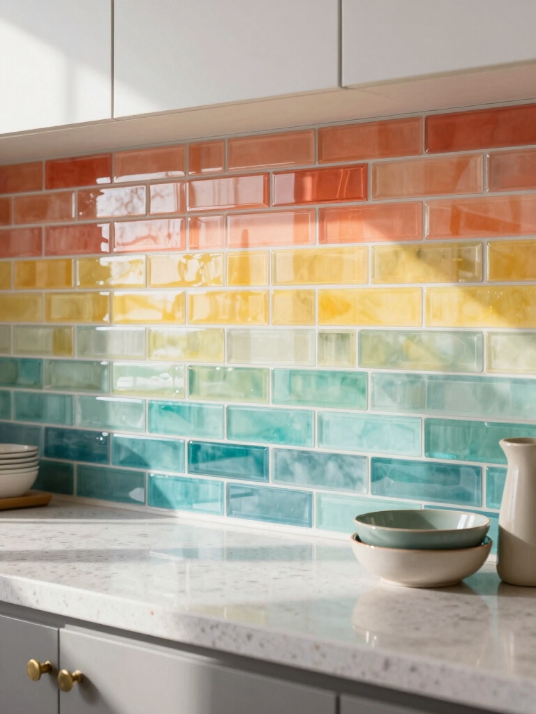 bright cheerful kitchen backsplashes