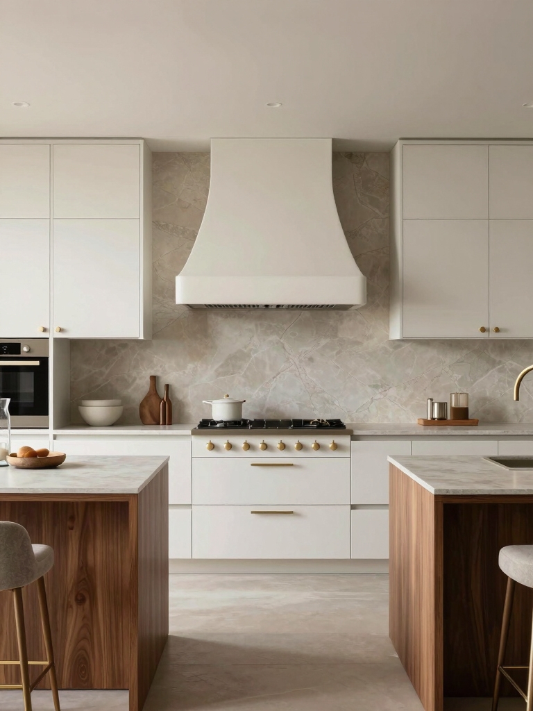 calm earthy kitchen design